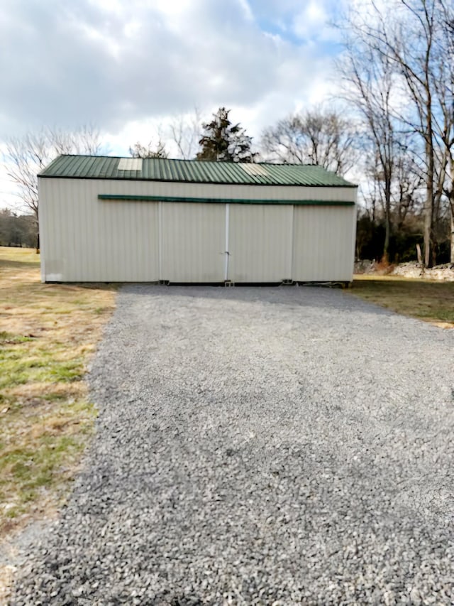 view of outdoor structure