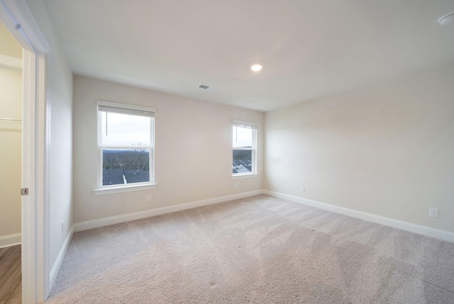 view of carpeted empty room