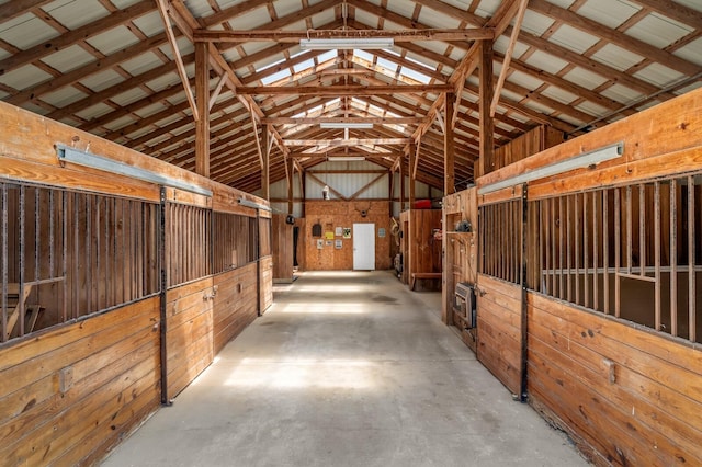 view of horse barn