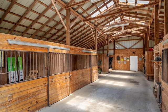 view of horse barn