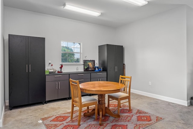 view of dining room