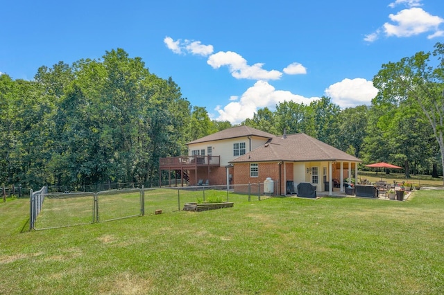 exterior space with a lawn