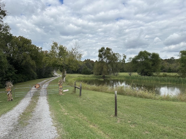 exterior space with a rural view