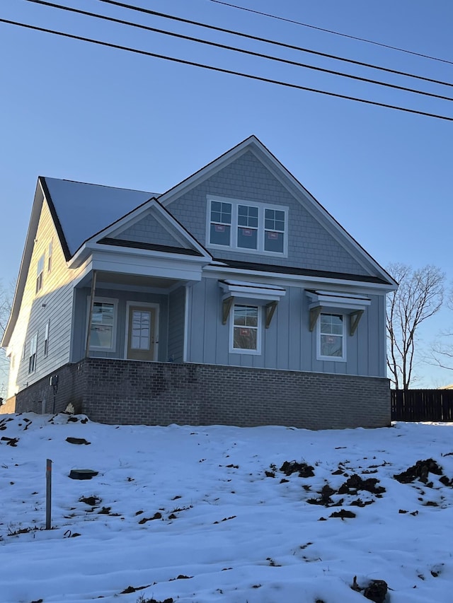 view of front of home