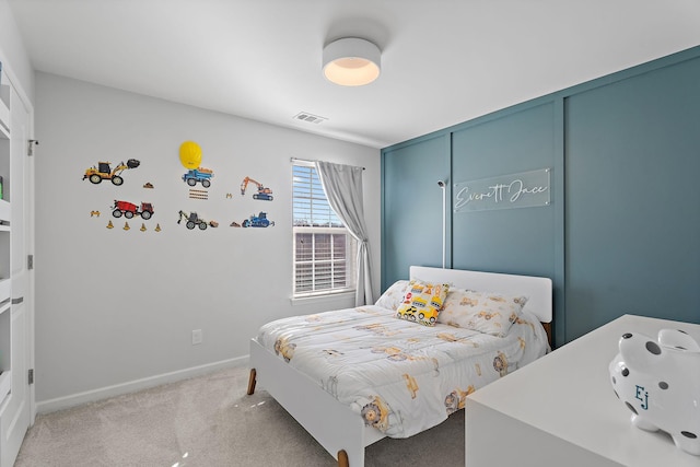 bedroom featuring carpet flooring