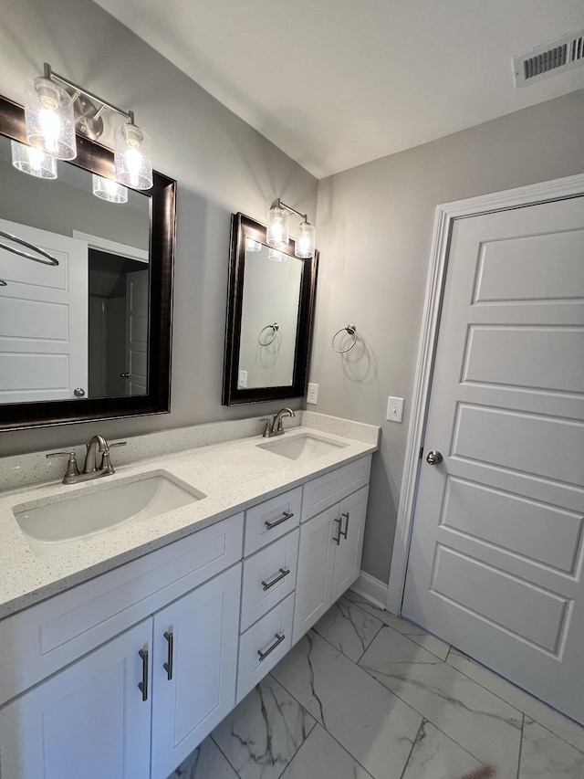 bathroom featuring vanity