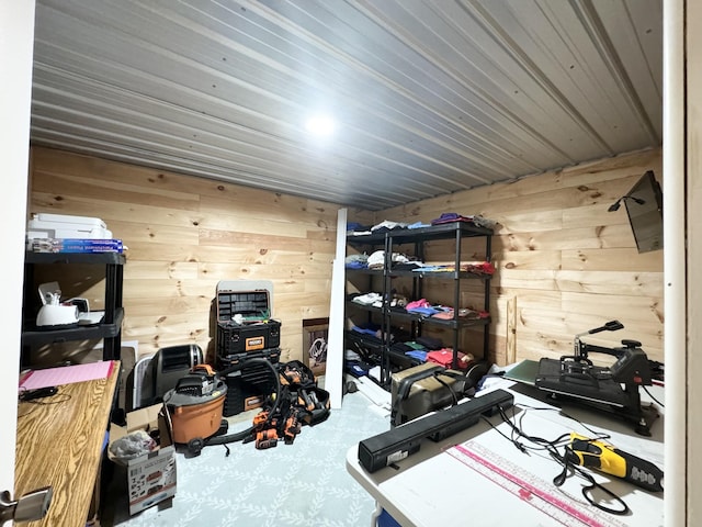 view of storage room