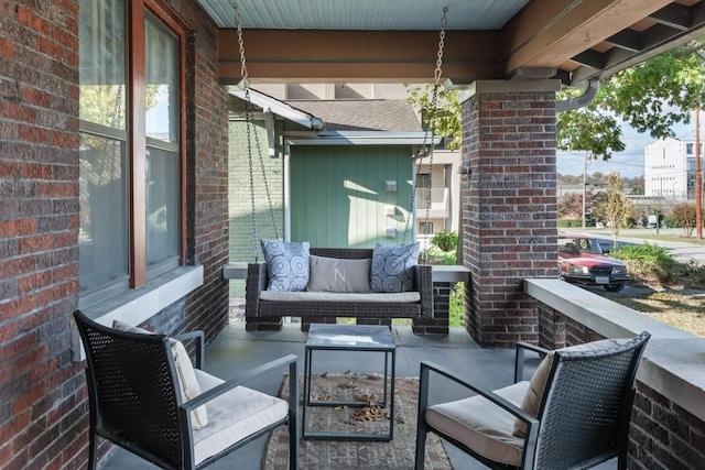 balcony with a porch