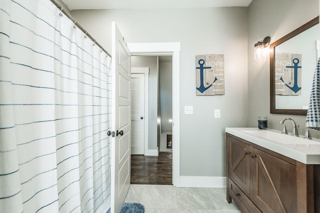 bathroom with vanity