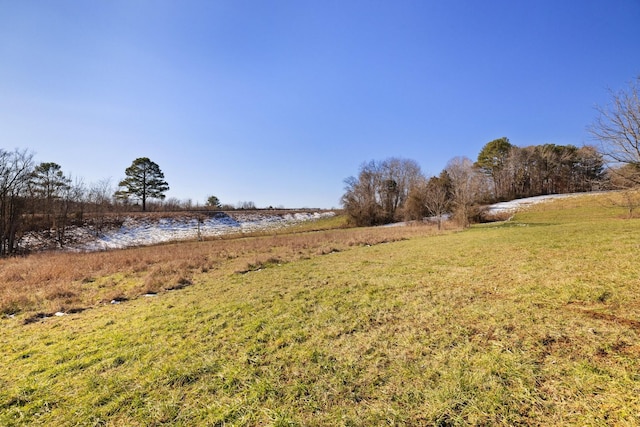 view of yard featuring a rural view