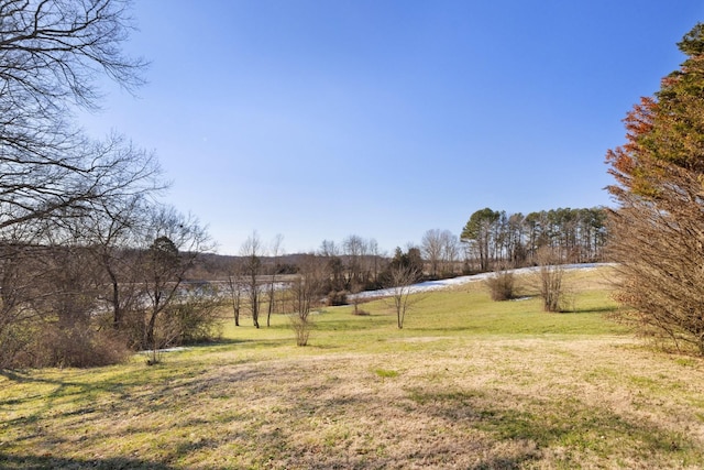 view of yard featuring a rural view