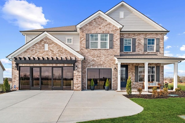 craftsman house with a porch