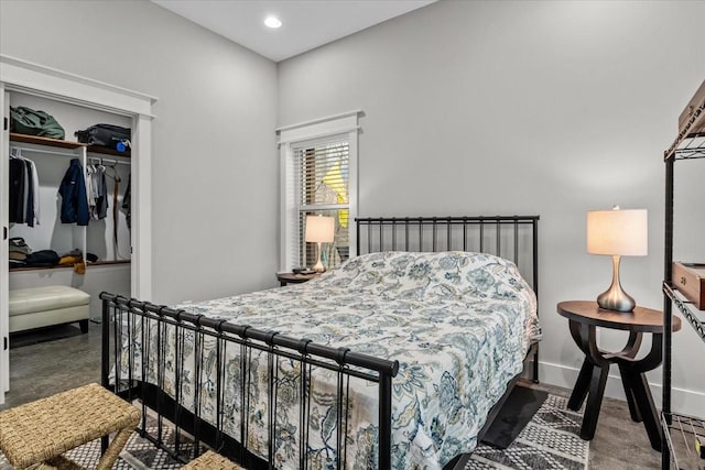 bedroom with a closet