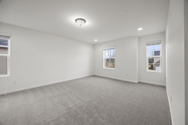 view of carpeted empty room