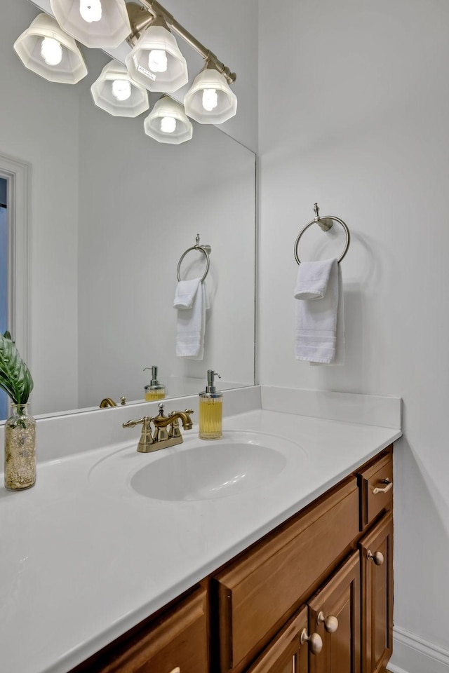 bathroom featuring vanity