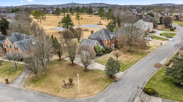 aerial view featuring a mountain view