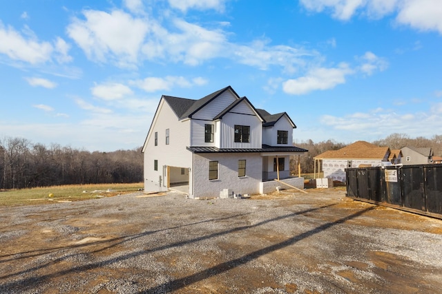 view of back of property