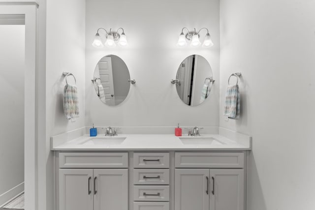 bathroom with vanity