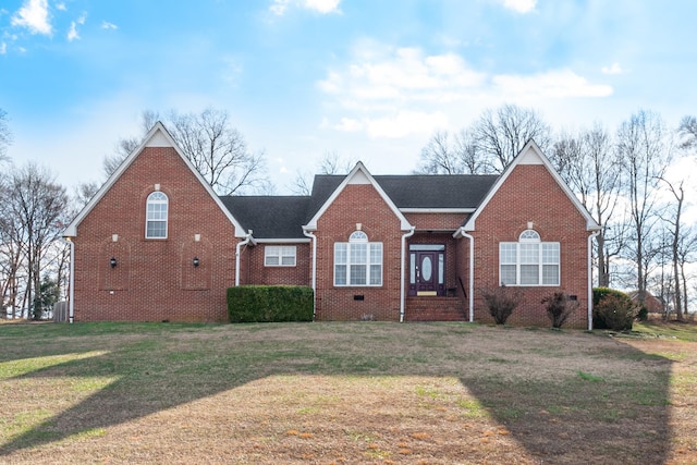 view of front of house with a front yard