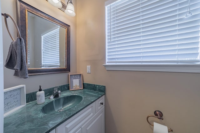 bathroom featuring vanity