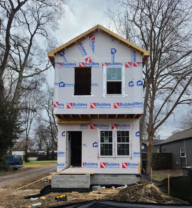 view of property under construction