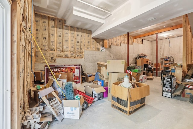 view of storage room