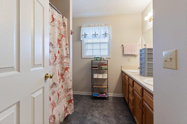 bathroom with vanity