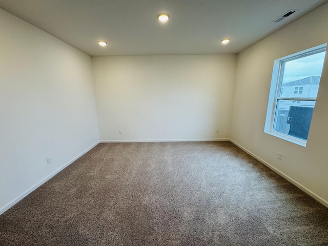 view of carpeted empty room