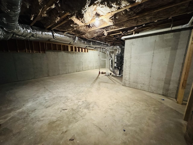 view of basement