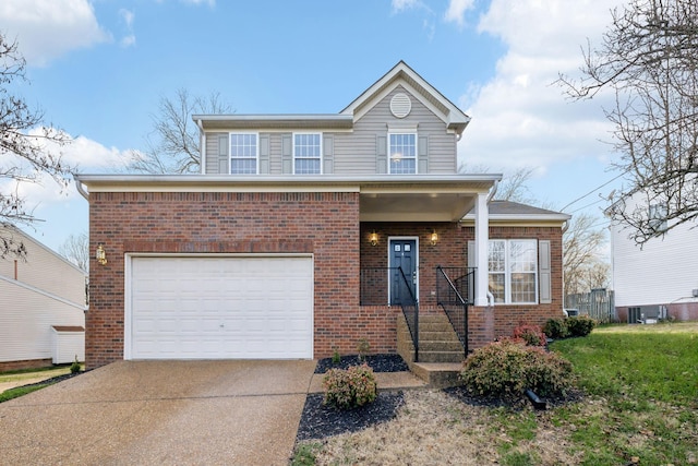 front facade featuring a garage