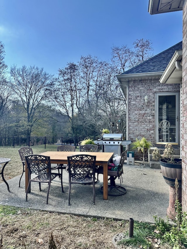 view of patio / terrace with grilling area