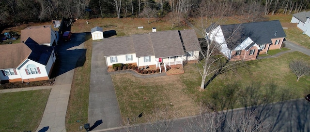 birds eye view of property