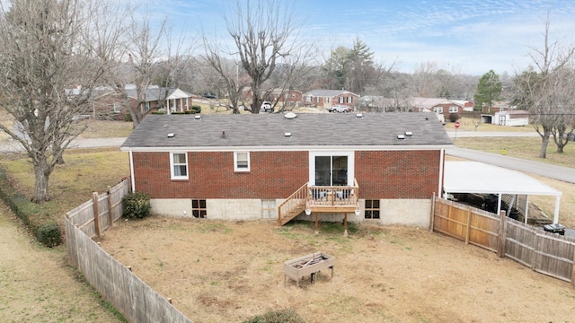 view of back of property