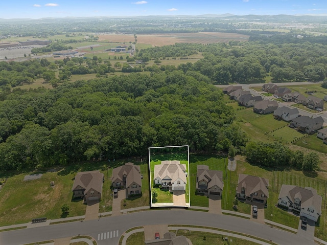 birds eye view of property