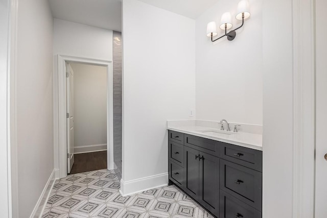 bathroom featuring vanity