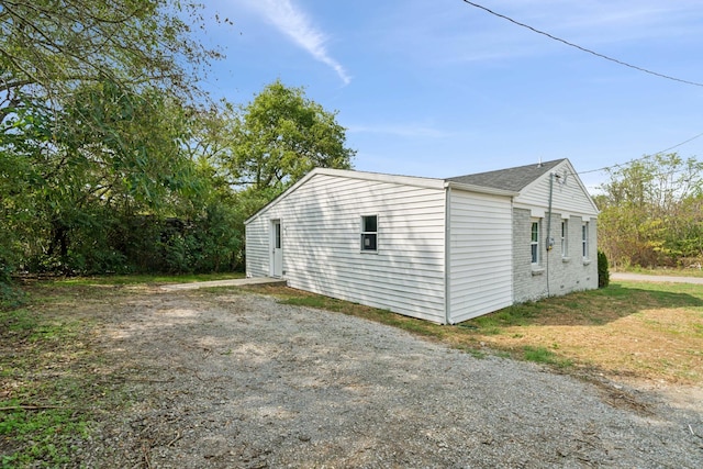 view of side of home