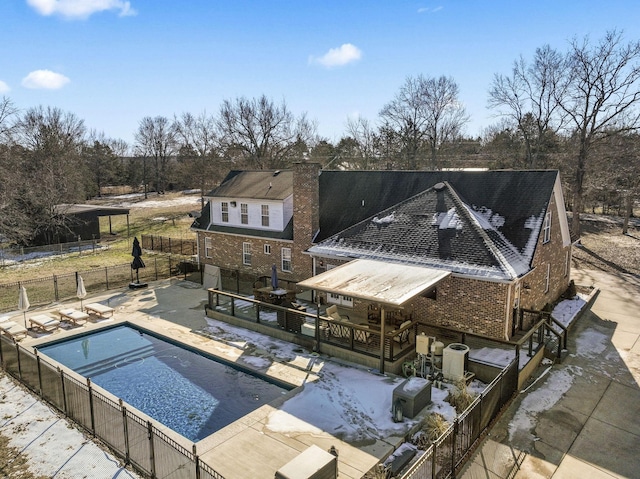 view of pool with a patio area