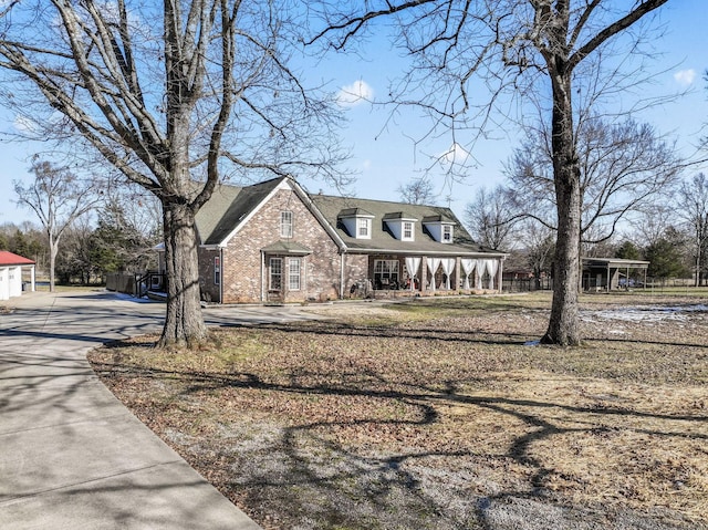 view of front of house featuring covered porch