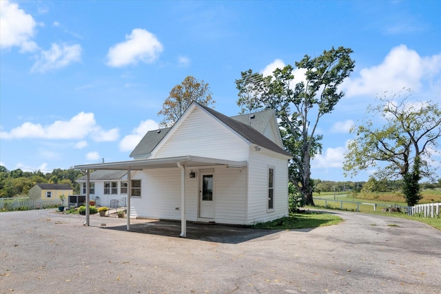 view of back of property