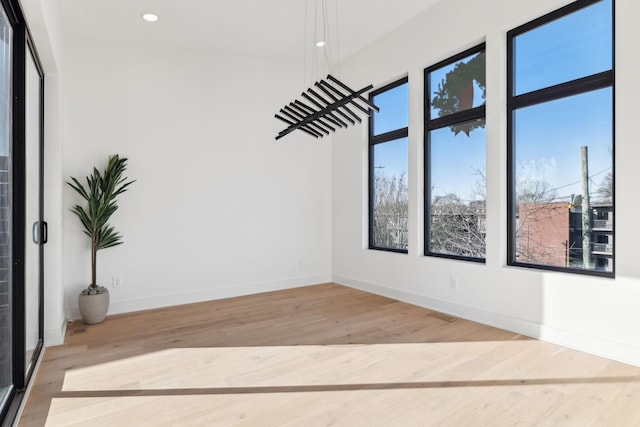 interior space featuring wood-type flooring