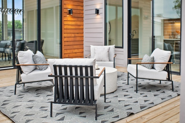 view of patio / terrace featuring a deck