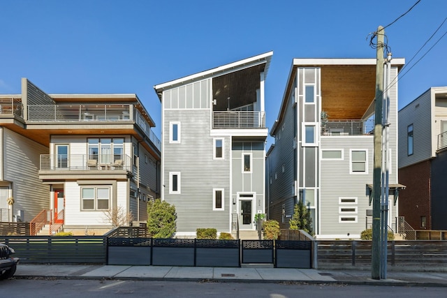 exterior space with a balcony