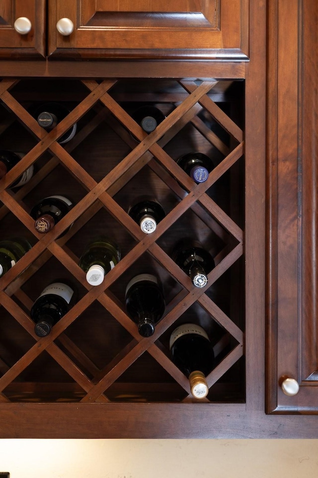 view of wine room