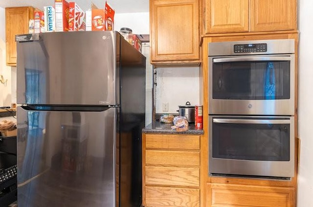 kitchen with stainless steel appliances