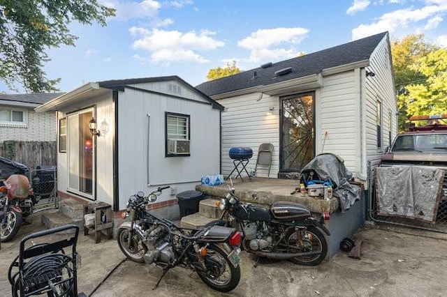 back of house with a patio area