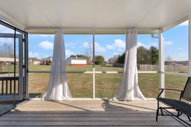 view of sunroom / solarium