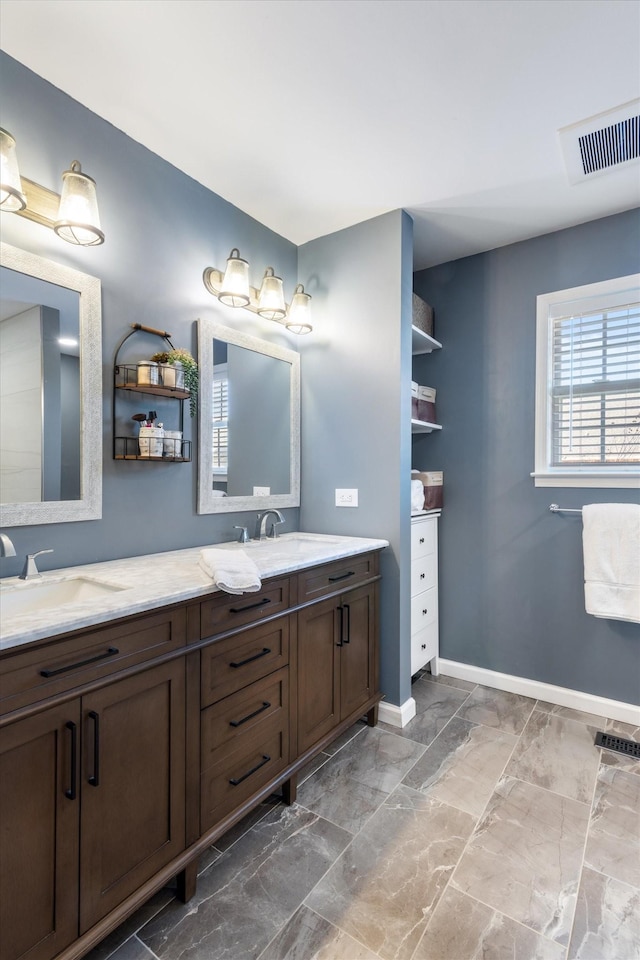 bathroom with vanity