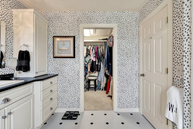 bathroom featuring vanity