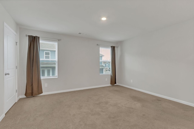 view of carpeted empty room