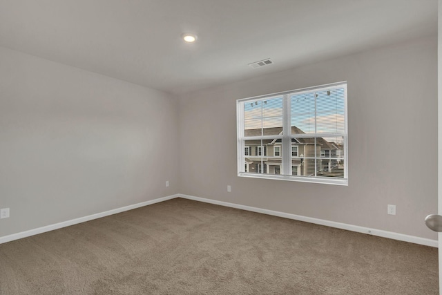 view of carpeted empty room